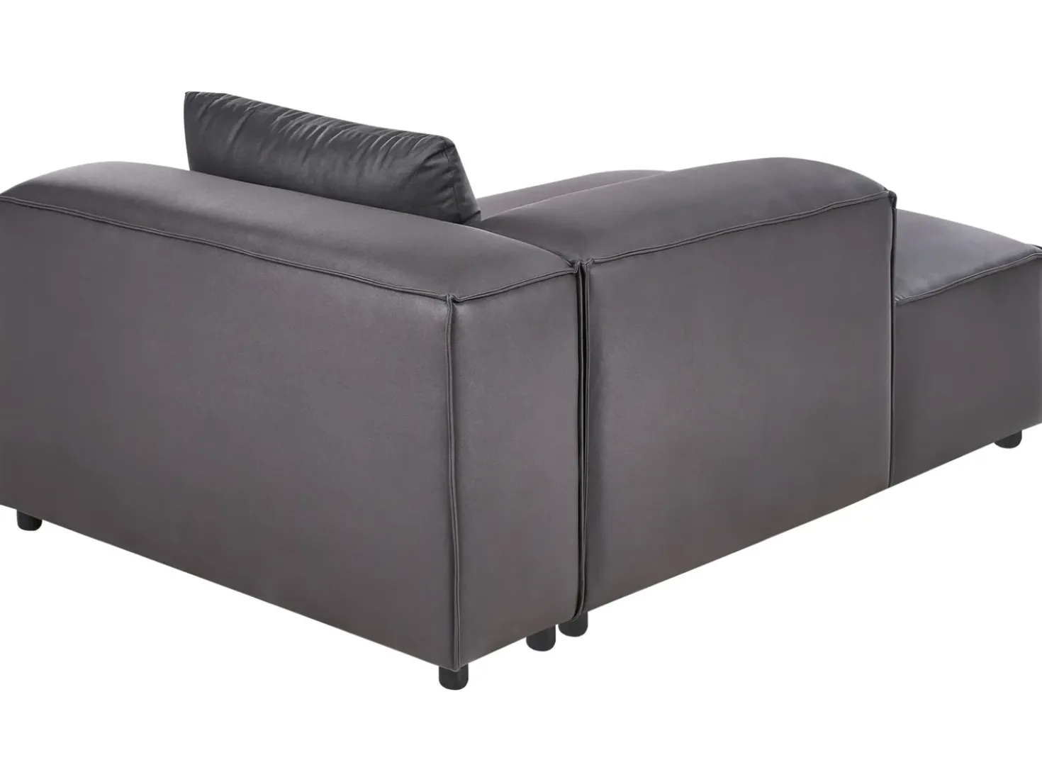 Chaise longue versione destra BRANDE Tessuto Nero