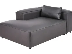 Chaise longue versione destra BRANDE Tessuto Nero