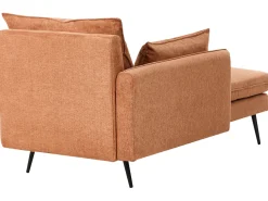 Chaise longue versione destra YERRES Tessuto Arancione