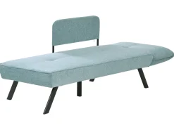 Chaise longue versione destra ROCAMADOUR Tessuto Azzurro