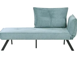 Chaise longue versione destra ROCAMADOUR Tessuto Azzurro