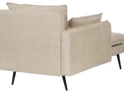 Chaise longue versione destra YERRES Tessuto Beige