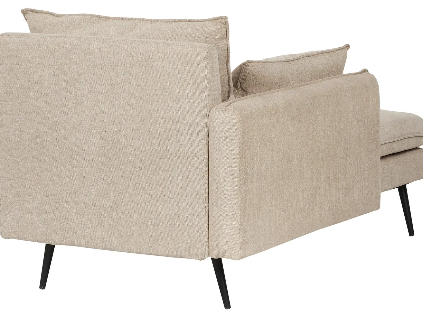 Chaise longue versione destra YERRES Tessuto Beige