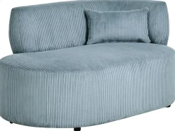 Chaise longue versione destra VANVEY Velluto a coste Blu