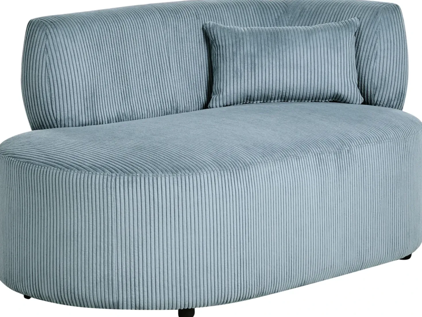Chaise longue versione destra VANVEY Velluto a coste Blu