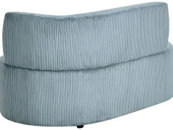 Chaise longue versione destra VANVEY Velluto a coste Blu