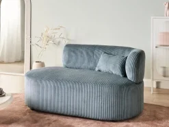 Chaise longue versione destra VANVEY Velluto a coste Blu