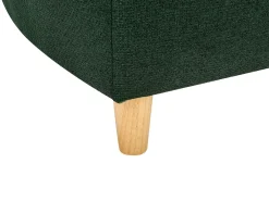 Chaise longue versione destra MERI Lino sintetico Verde con contenitore