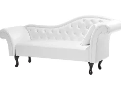 Chaise longue versione destra LATTES Pelle sintetica Bianco