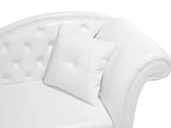 Chaise longue versione destra LATTES Pelle sintetica Bianco