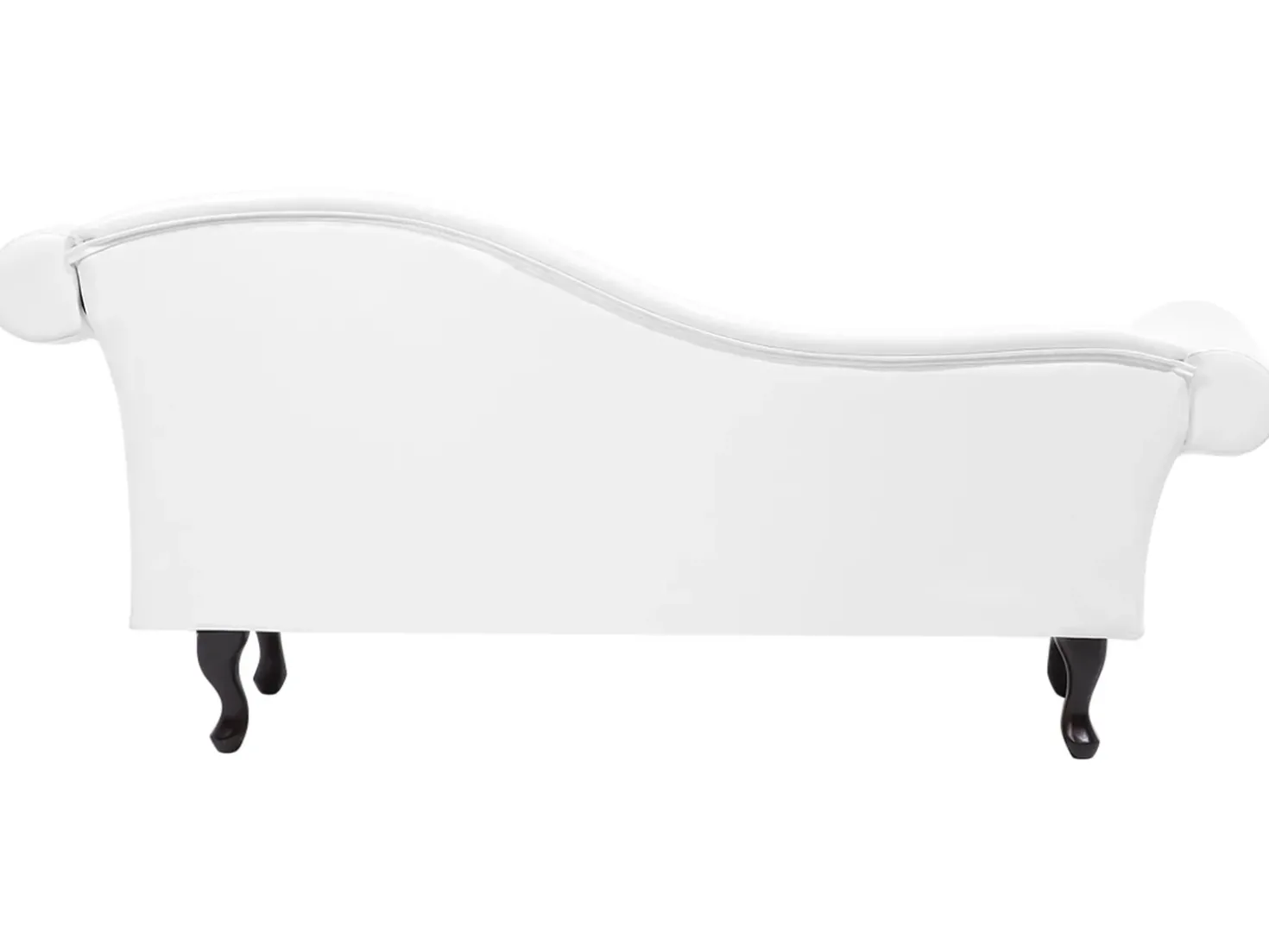 Chaise longue versione destra LATTES Pelle sintetica Bianco