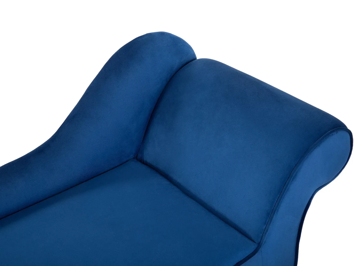 Chaise longue versione destra BIARRITZ Velluto Blu marino
