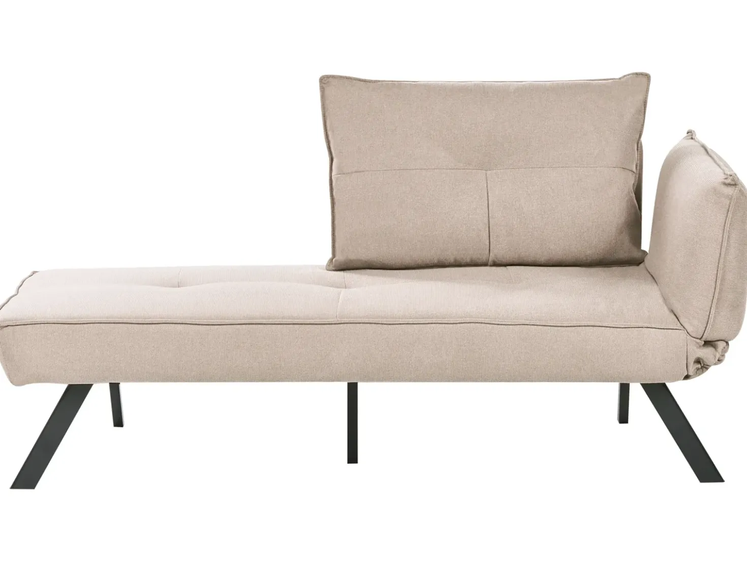 Chaise longue versione destra ROCAMADOUR Tessuto Tortora