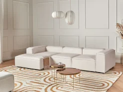 Chaise longue versione destra ARDAL Bouclé Bianco sporco