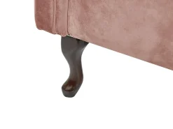 Chaise longue versione destra LATTES Velluto Rosa