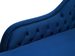 Chaise longue versione destra NIMES Velluto Blu marino