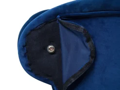 Chaise longue versione destra NIMES Velluto Blu marino