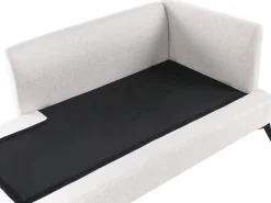 Chaise longue versione destra SIEVOZ Tessuto Beige chiaro