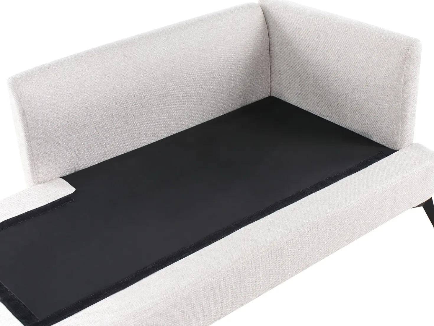 Chaise longue versione destra SIEVOZ Tessuto Beige chiaro