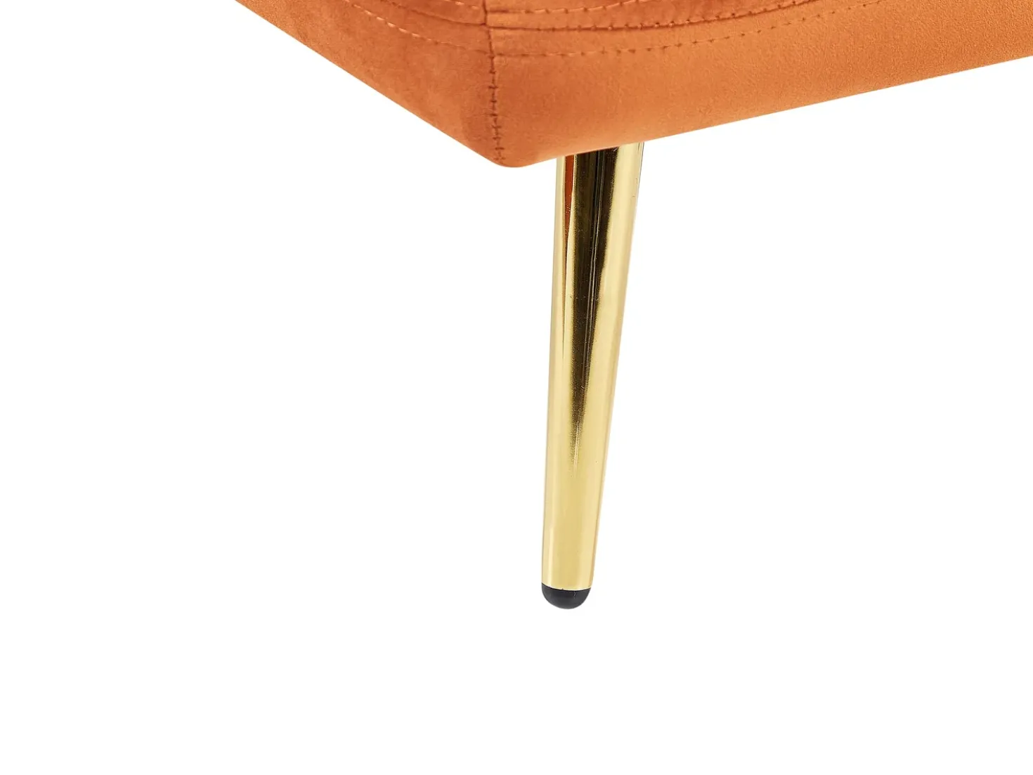 Chaise longue versione destra GONESSE Velluto Arancione