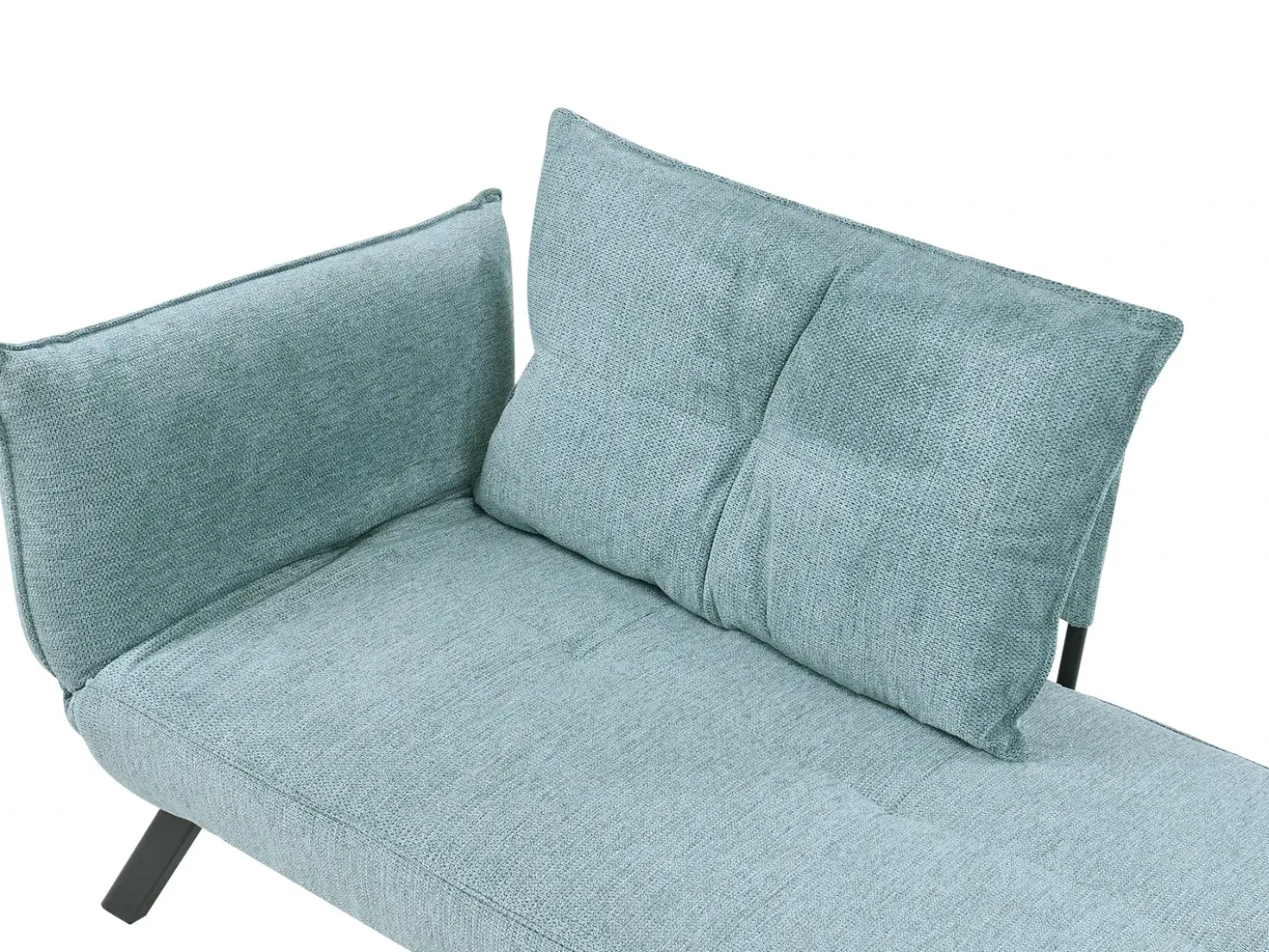 Chaise longue versione sinistra ROCAMADOUR Tessuto Azzurro