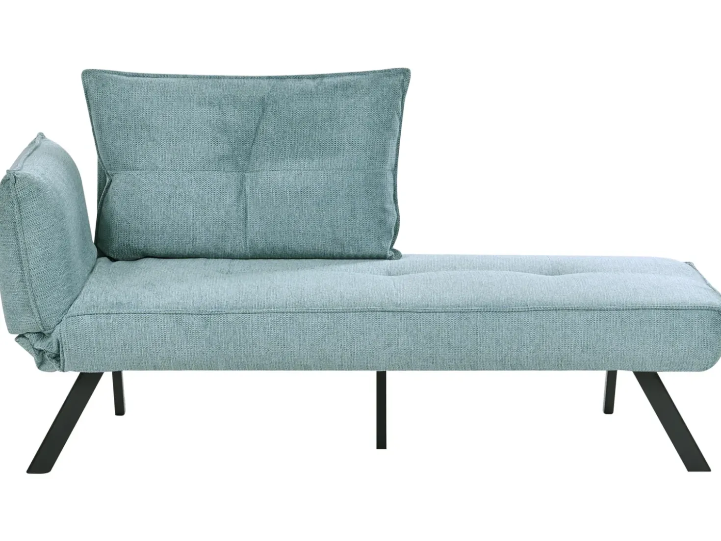 Chaise longue versione sinistra ROCAMADOUR Tessuto Azzurro