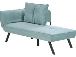 Chaise longue versione sinistra ROCAMADOUR Tessuto Azzurro