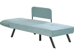 Chaise longue versione sinistra ROCAMADOUR Tessuto Azzurro