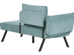 Chaise longue versione sinistra ROCAMADOUR Tessuto Azzurro