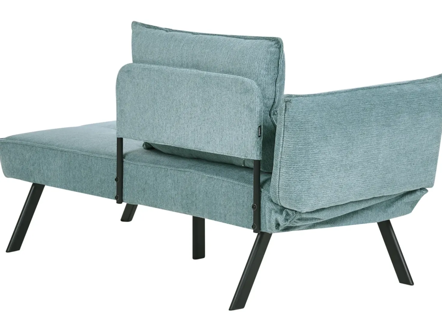 Chaise longue versione sinistra ROCAMADOUR Tessuto Azzurro