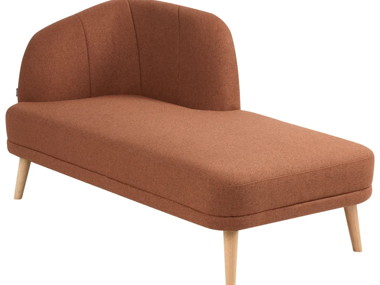 Chaise longue versione sinistra TANLAY Tessuto Marrone dorato
