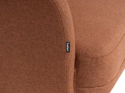Chaise longue versione sinistra TANLAY Tessuto Marrone dorato
