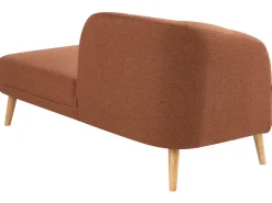 Chaise longue versione sinistra TANLAY Tessuto Marrone dorato