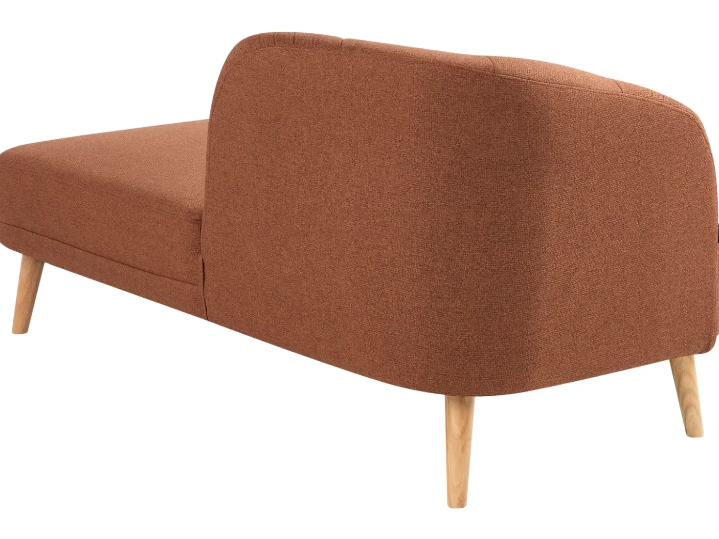 Chaise longue versione sinistra TANLAY Tessuto Marrone dorato
