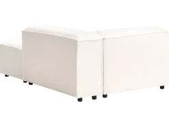 Chaise longue versione sinistra ARDAL Bouclé Bianco sporco