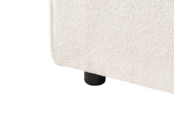Chaise longue versione sinistra ARDAL Bouclé Bianco sporco