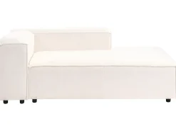 Chaise longue versione sinistra ARDAL Bouclé Bianco sporco