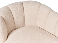 Chaise longue versione sinistra ALLIER Bouclé Beige chiaro