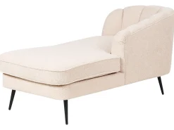 Chaise longue versione sinistra ALLIER Bouclé Beige chiaro