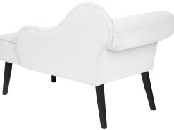 Chaise longue versione sinistra BIARRITZ Tessuto Bianco