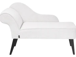 Chaise longue versione sinistra BIARRITZ Tessuto Bianco