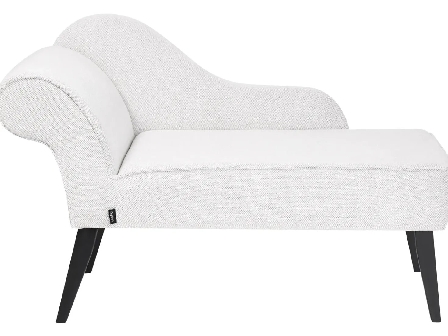 Chaise longue versione sinistra BIARRITZ Tessuto Bianco