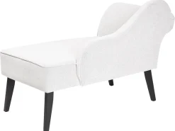 Chaise longue versione sinistra BIARRITZ Tessuto Bianco