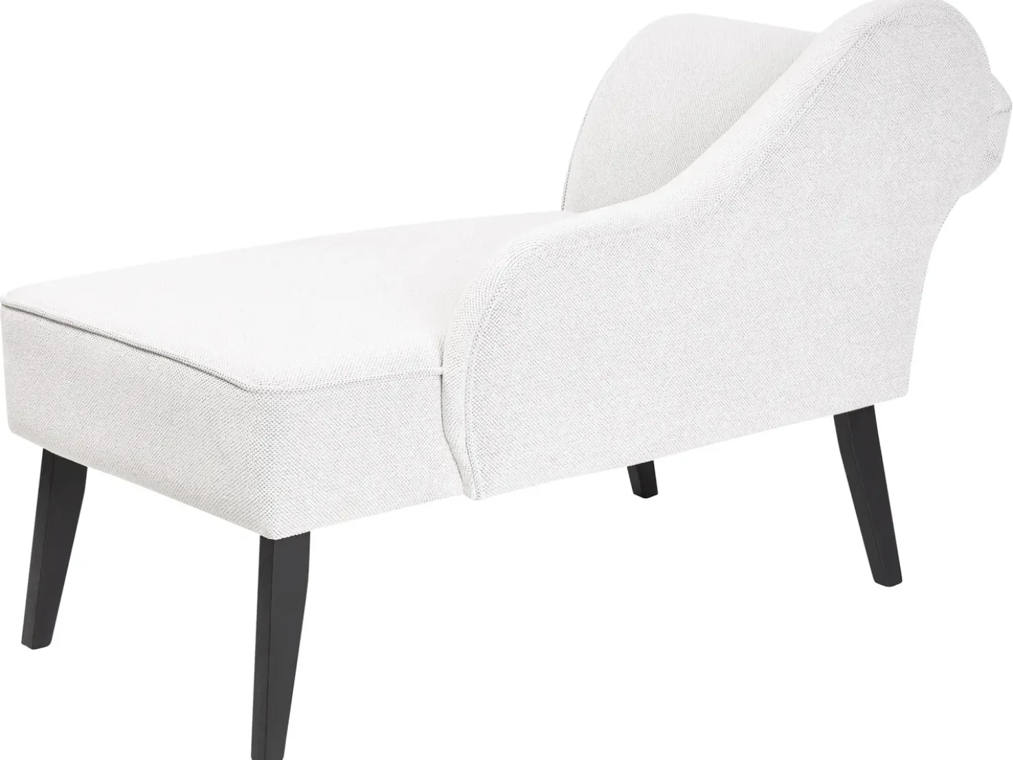Chaise longue versione sinistra BIARRITZ Tessuto Bianco