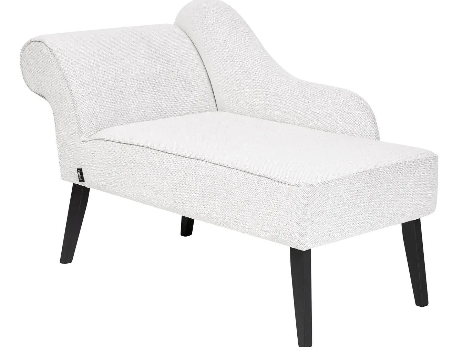Chaise longue versione sinistra BIARRITZ Tessuto Bianco