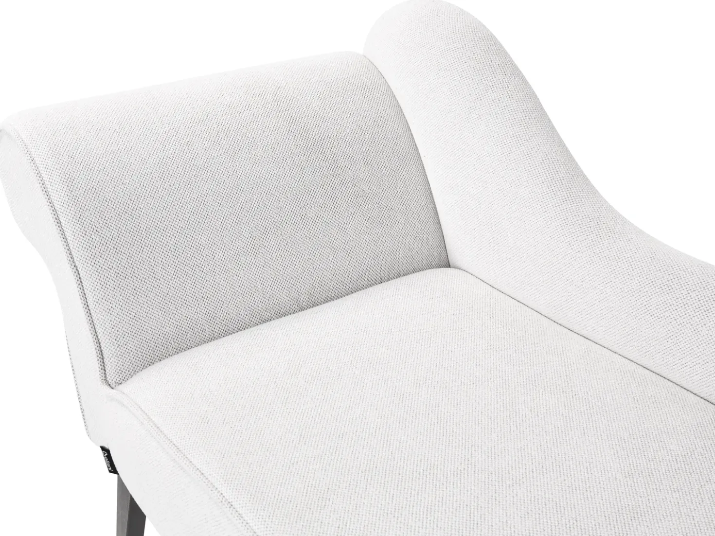 Chaise longue versione sinistra BIARRITZ Tessuto Bianco