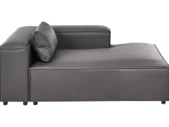 Chaise longue versione sinistra BRANDE Tessuto Nero