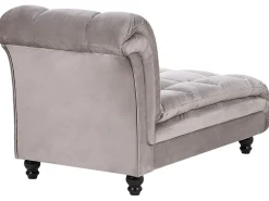 Chaise longue versione sinistra LORMONT Tessuto Tortora