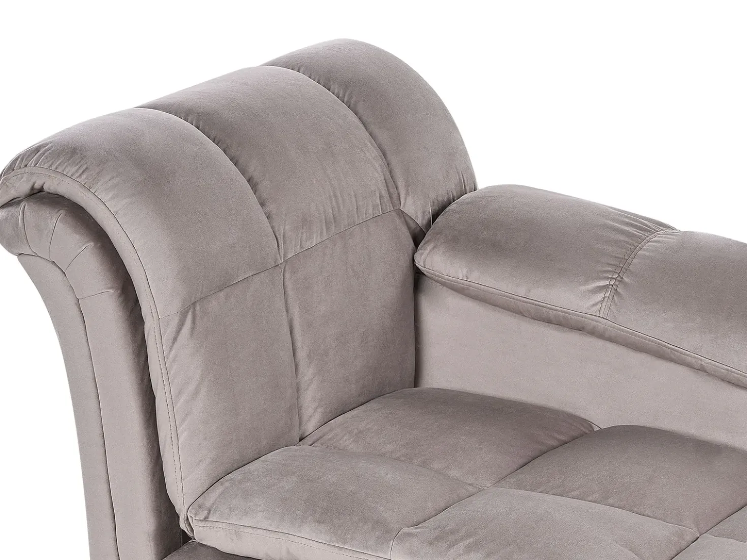 Chaise longue versione sinistra LORMONT Tessuto Tortora