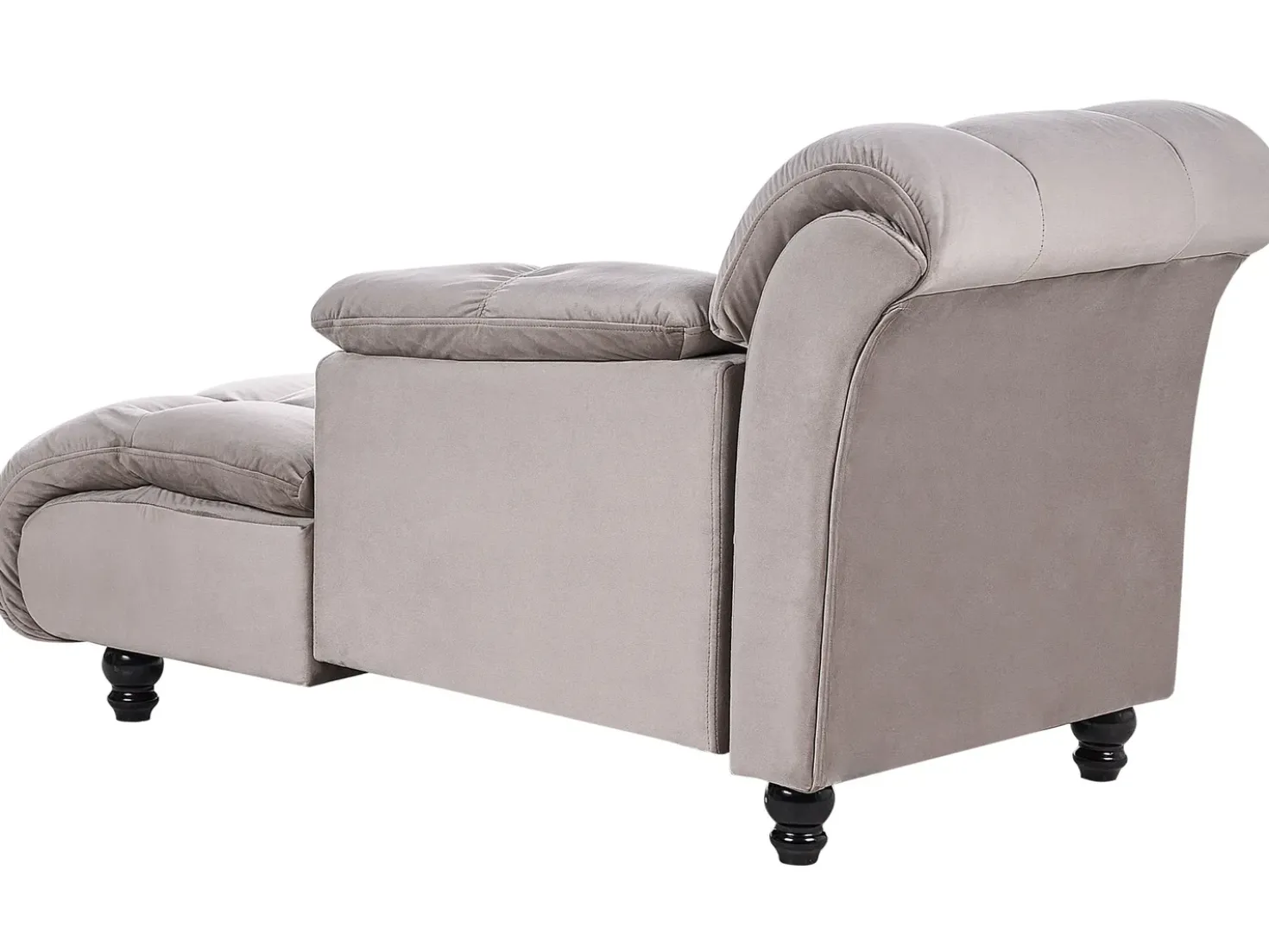 Chaise longue versione sinistra LORMONT Tessuto Tortora